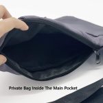 TOLOG Sling Bag Anti-Thief Crossbody Personal Pocket Bag Lightweight Chest Shoulder Backpack for Travel Hiking (Dark Grey) - Image 7